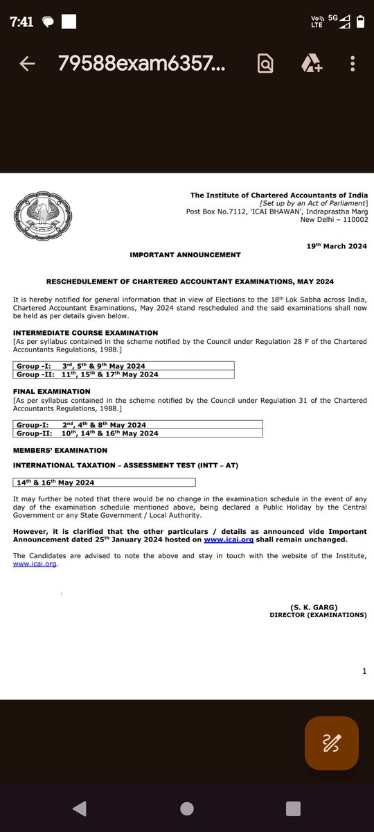 narayanlakhotia's tweet photo. Dear @theicai 
As a member I request all #icai CCMs 
Plzz reconsider your decision because ultimately #castudents will suffer due to #LokSabhaElections2024 
I also request Shri @narendramodi ji
Shri  @AmitShah ji 
@ECISVEEP 
@SpokespersonECI 
Plzz look into this matter #caexams https://t.co/d6Z2GK4qld
