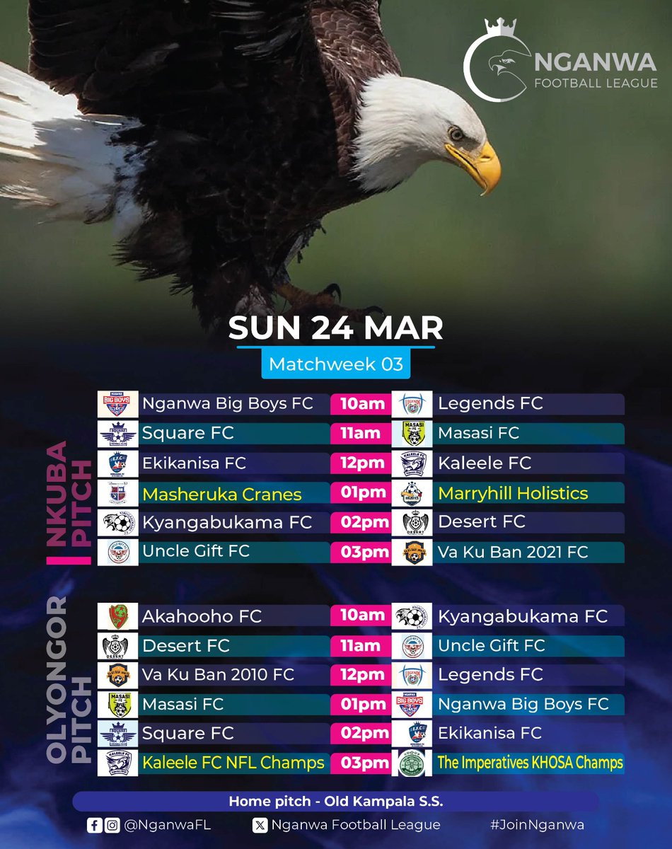 This weekend we are bouncing back stronger and better. We look forward to getting more points <a href="/Nganwa_HS/">Nganwa High School</a> <a href="/NganwaFL/">Nganwa Football League</a> <a href="/FcMasasi/">Masasi FC</a> <a href="/leg/">liuengeng</a>