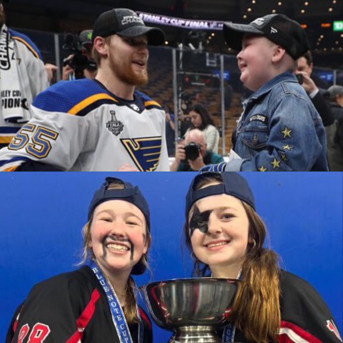In 2018, St. Louis Blues fan Laila Anderson was diagnosed with hemophagocytic lymphohistiocytosis.

She is now 15 years old, and just won a Missouri bantam hockey championship🏆👏 (Via <a href="/hochman/">Benjamin Hochman</a>)
