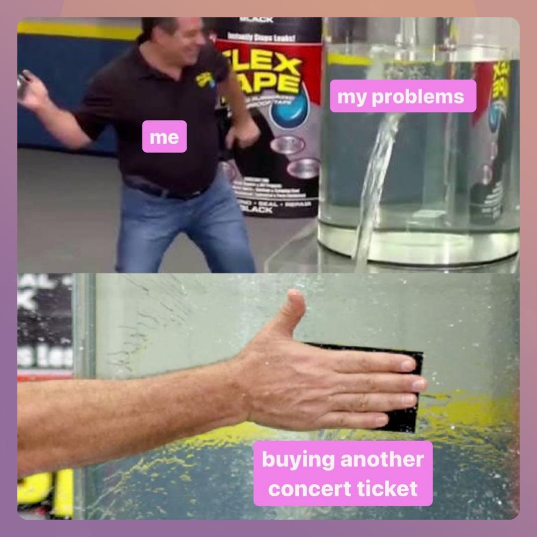 Who says concerts can't solve my problems?🩹 #concertproblems #concert #giglover