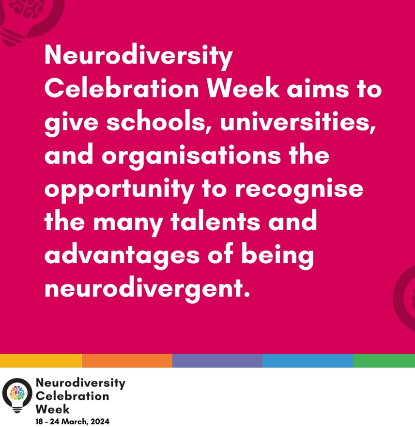 It's #NeurodiversityCelebrationWeek We have neurodivergent colleagues, volunteers and members who's skills, experiences, and passionate views help make Dates-n-Mates the best it can be. Together let’s change the narrative to understand, accept, and celebrate neurodiversity!