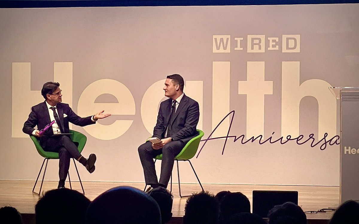 Listening to @wesstreeting on the future of the NHS, improving health outcome & embracing innovation at #WIREDHealth. Good to hear plans to  “Shift centre of gravity into primary and community services, focus on diagnostics & preventative health”. #IAmAnOptometrist @WiredUK