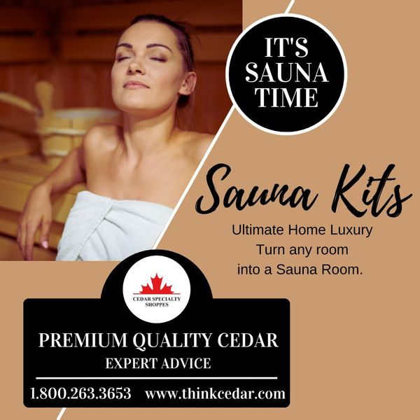 ThinkCedar's tweet photo. Indulge your senses in the rich, natural aroma of cedarwood with one of our Cedar Sauna Kits. 🌿  Visit our website at https://t.co/KUGbxCg2aX #LuxuryLiving #CedarSauna #SelfCare #QualityCedar #CedarCraftsmanship #CedarSpecialtyShoppe #ThinkCedar https://t.co/w4MyOmt82u