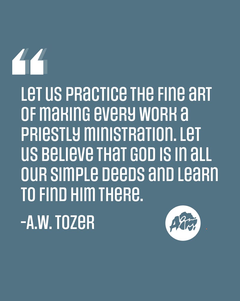 May we see God in these simple deeds and enjoy Him in it for this is the missionary life.