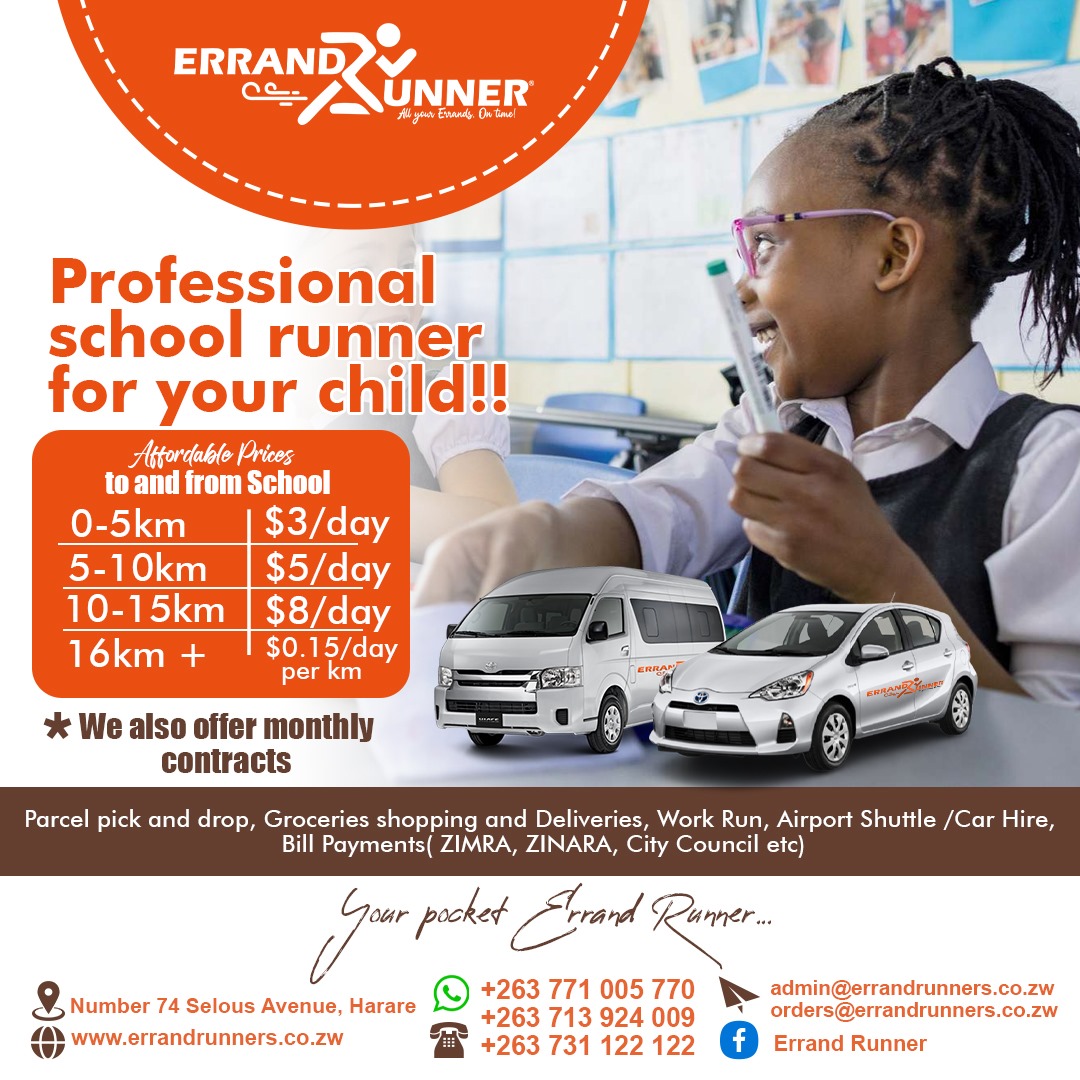 ThomasMabuzwe's tweet photo. Your permanent solution to that lunch hour school rush to pick "bundle of joy". Why should you leave work when you can trust us for that ?

#SchoolStudents #Zimbabwe #highschool #primary #errandrunner #deliveryguy #DElivery https://t.co/IxHuixWKdk