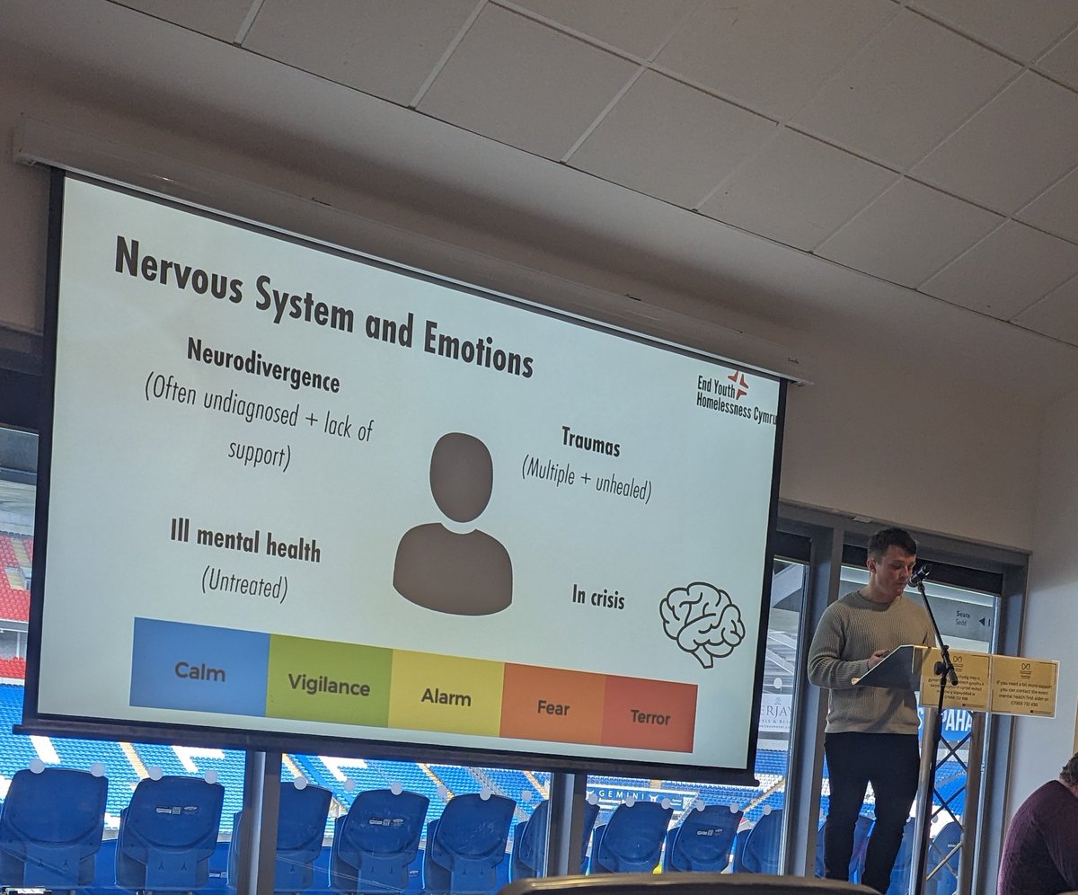 Excellent presentation by @BillRowlands2 @EYHCymru sharing 'Impossible to Navigate' research from the perspective of neurodivergent young homeless people #NeurodivergentFriendlyCardiff #Neurodiversity