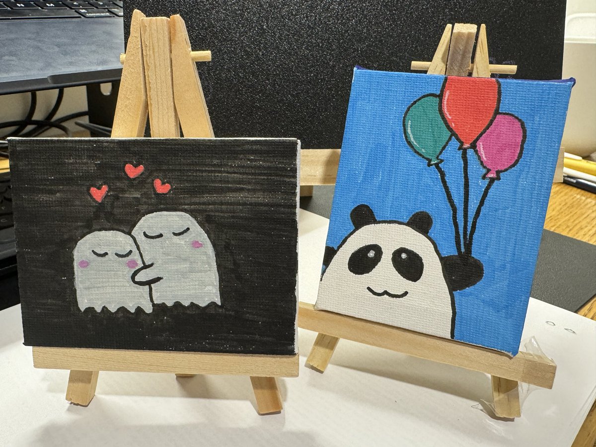 Taking a break from studying and work today! #UnwindTime #paintings