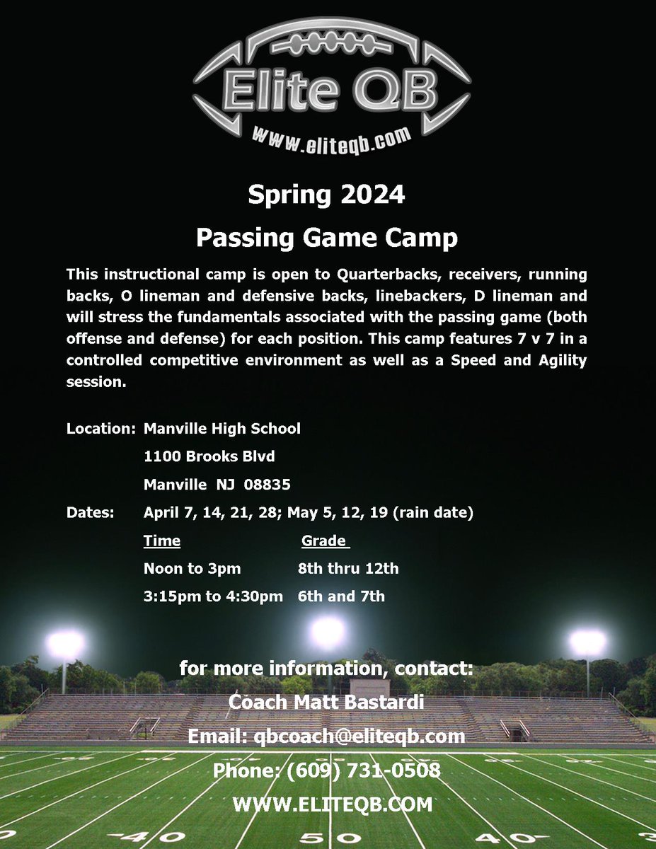 Spring camp starting soon!