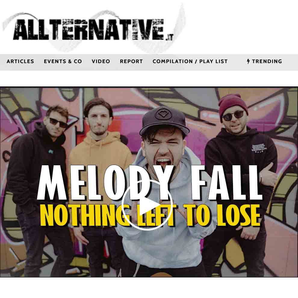 AllternativeIT's tweet photo. 🆅🅸🅳🅴🅾 📹
....
ＭＥＬＯＤＹ ＦＡＬＬ 
/ "Nothing Left to Lose"
 
#nothinglefttolose #melodyfallofficial #panmusicproduction #kickandsnareprod 
#poppunk #easycore #powerrock #Torino #Italy #melodyfall 
....
>> https://t.co/TRqIVD1NVa 
#music #webzine #allternative_it https://t.co/nI4qHjeE6j