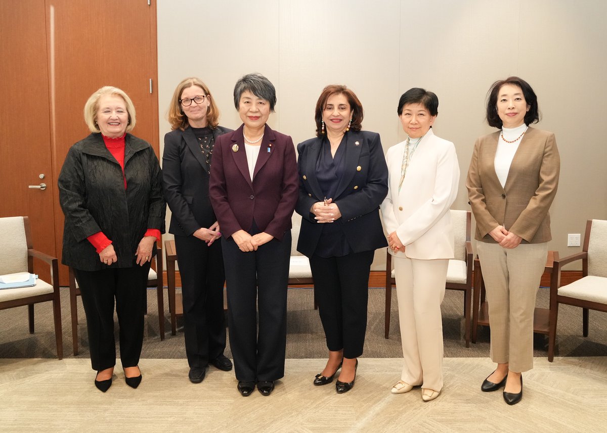 I was honored to participate in a panel discussion on Women, Peace and Security at @JapanMissionUN in the presence of Foreign Minister Kamikawa. Photo credit: Foreign Ministry of Japan