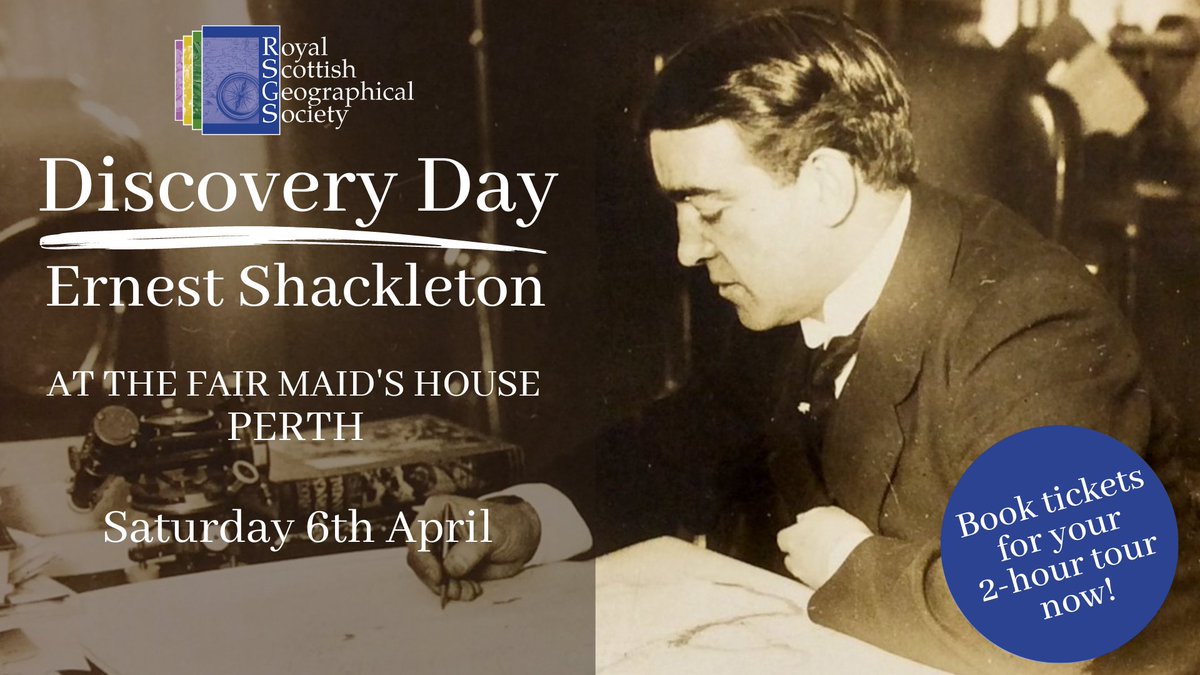 Tickets for our Discovery Day in April are going fast with just a limited number of spaces left! Book now for a rare insight into the life and adventures of Ernest #shackleton. eventbrite.co.uk/e/discovery-da…
