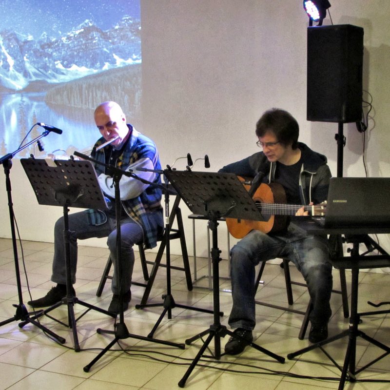 Фотохроника: 18.11.2017. Репетиция Арвентура перед концертом в Курске на арт-площадке «Артис», флейта - Игорь Жарков. Автор фото: Дюша. Подробности: arventur.ru/istoriya-arven…