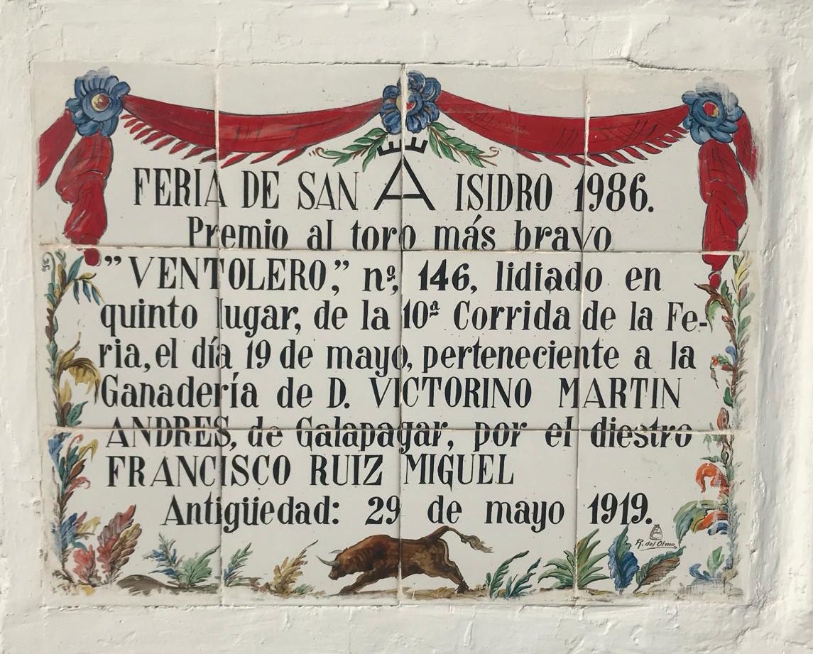 En ese mismo festejo del 19 de mayo el toro Ventolero acaparó todos los premios como el burel más bravo del ciclo.