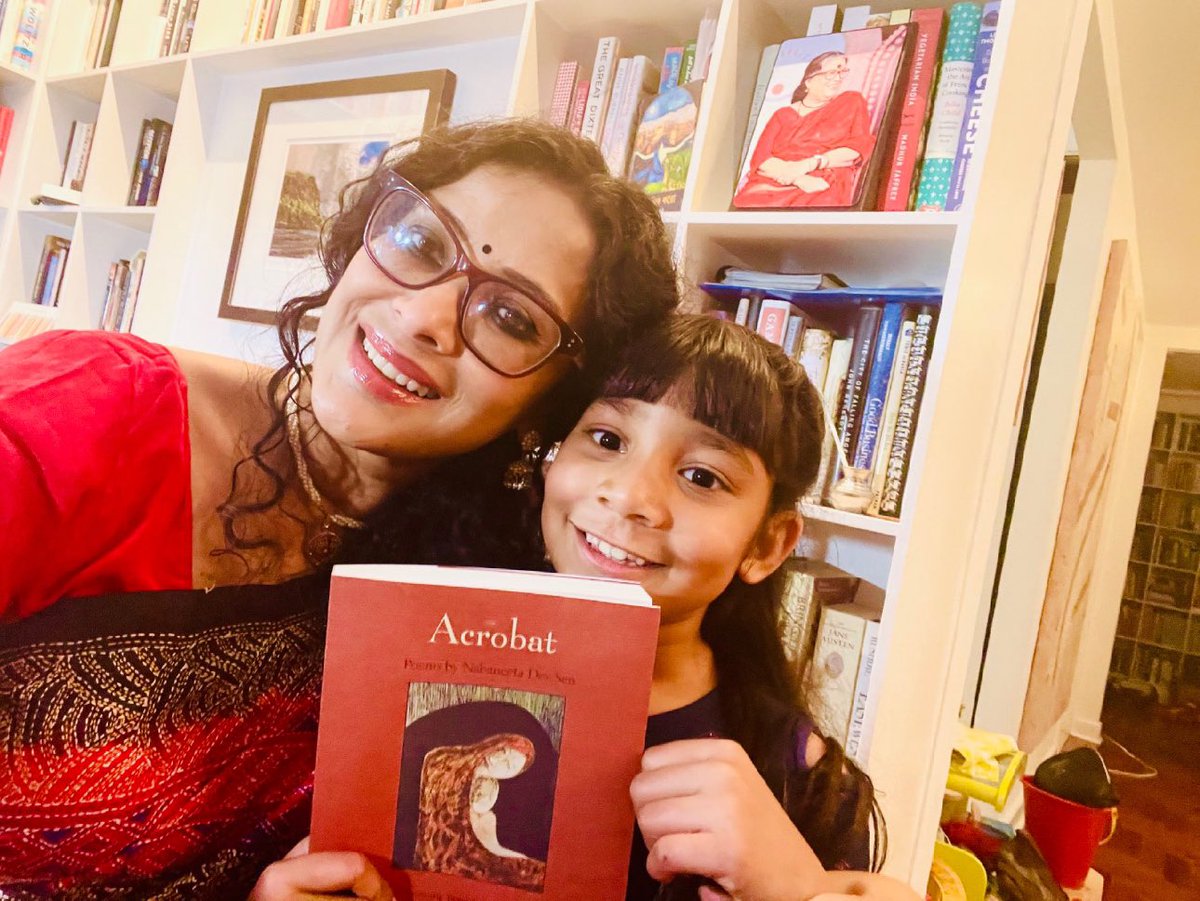 Embracing the magic of #InternationalReadtoMeDay by sharing my Ma’s poems to Meghla, who loves listening to them. Her words live on, weaving love & memories into our moments together. ❤️ 

#ReadToMe #NabaneetaDevSen #spring2024