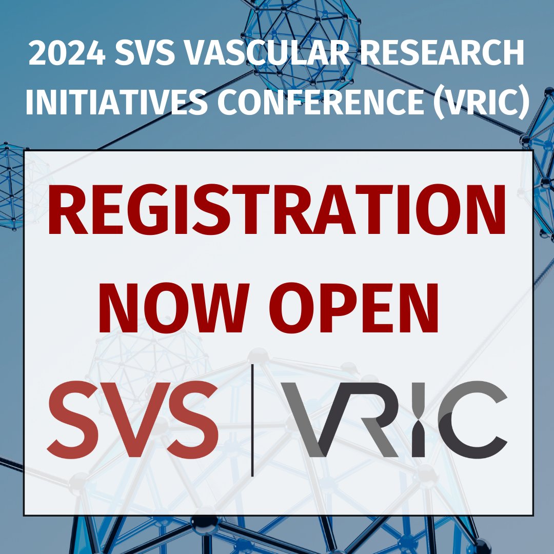 Join us at VRIC 2024! With a focus on basic and translational vascular science, VRIC will foster collaborative discussions and empower participants to drive meaningful change for vascular patients. Register now: ow.ly/XTOT50QWIFh @AHAScience #VRIC24 #VascularDiscovery24