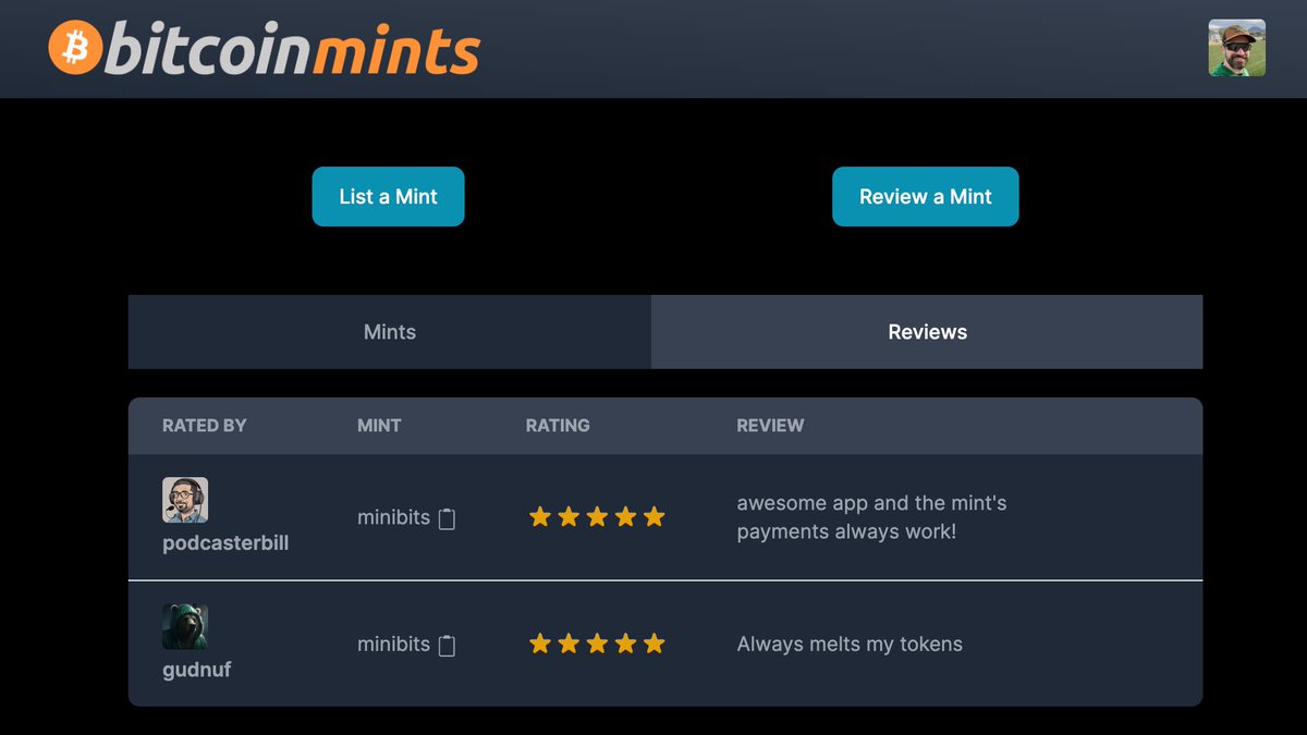 agi_cash's tweet photo. Announcing https://t.co/n9yi1LaCao - the first place to list and review Cashu mints leveraging #nostr as the discoverability and identity layer.

@CashuBTC is an ecash protocol that will enable @makeprisms users to send millions of #bitcoin payments with one click. https://t.co/hNNb1lb8Iq