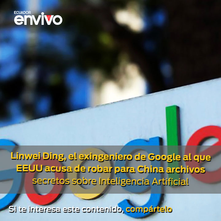 ecuadorenvivo's tweet photo. #LinweiDing, también conocido como Leon Ding, fue acusado en California de cuatro cargos y fue arrestado el miércoles 6 de marzo de 2024. El ciudadano chino presuntamente robó más de 500 archivos confidenciales.➡️ https://t.co/NLck1qM8py https://t.co/vL31j6DD1O