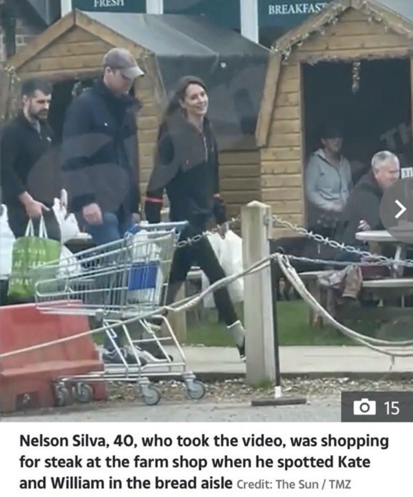 She_Ra_Rocks's tweet photo. So the ‘bystander’ who shot the Windsor Farm footage is a Film Producer called Nelson Silva. What’s the bet he paid Kate and William lookalikes for a publicity stunt then sold to the highest bidder. Meanwhile the media are realising they’ve been had… #RoyalAnnouncement https://t.co/yxPJh2XcfT