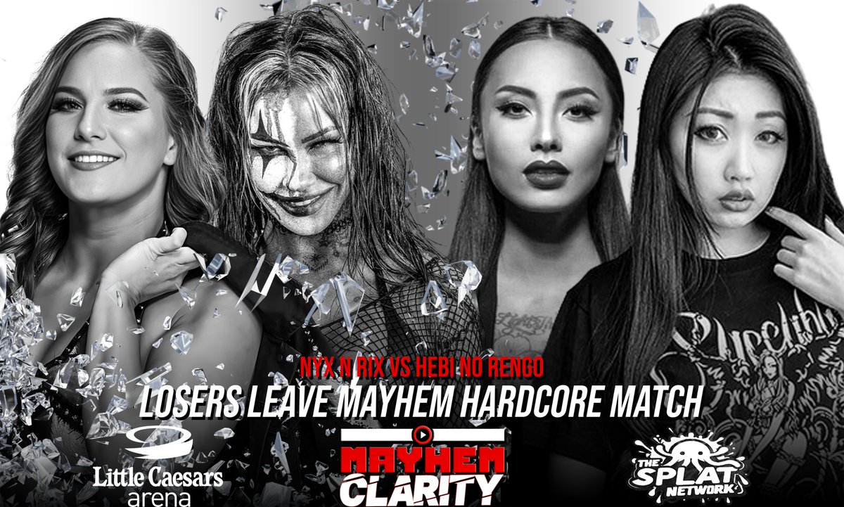 MATCH #3
========
One team will stay, and one will go, as <a href="/MsRixStark/">𝙎𝙊𝙐𝙏𝙃𝙀𝙍𝙉 𝙃𝙀𝙇𝙇</a> &amp; <a href="/Nyx0nFire/">Nyx Blackthorn</a> take on <a href="/LienKamiya/">Liên Kamiya -RP-</a> &amp; <a href="/kamikaze__92/">KAMIKAZE (RP)</a> in a Loser Leaves Mayhem Hardcore Tag Team Match!