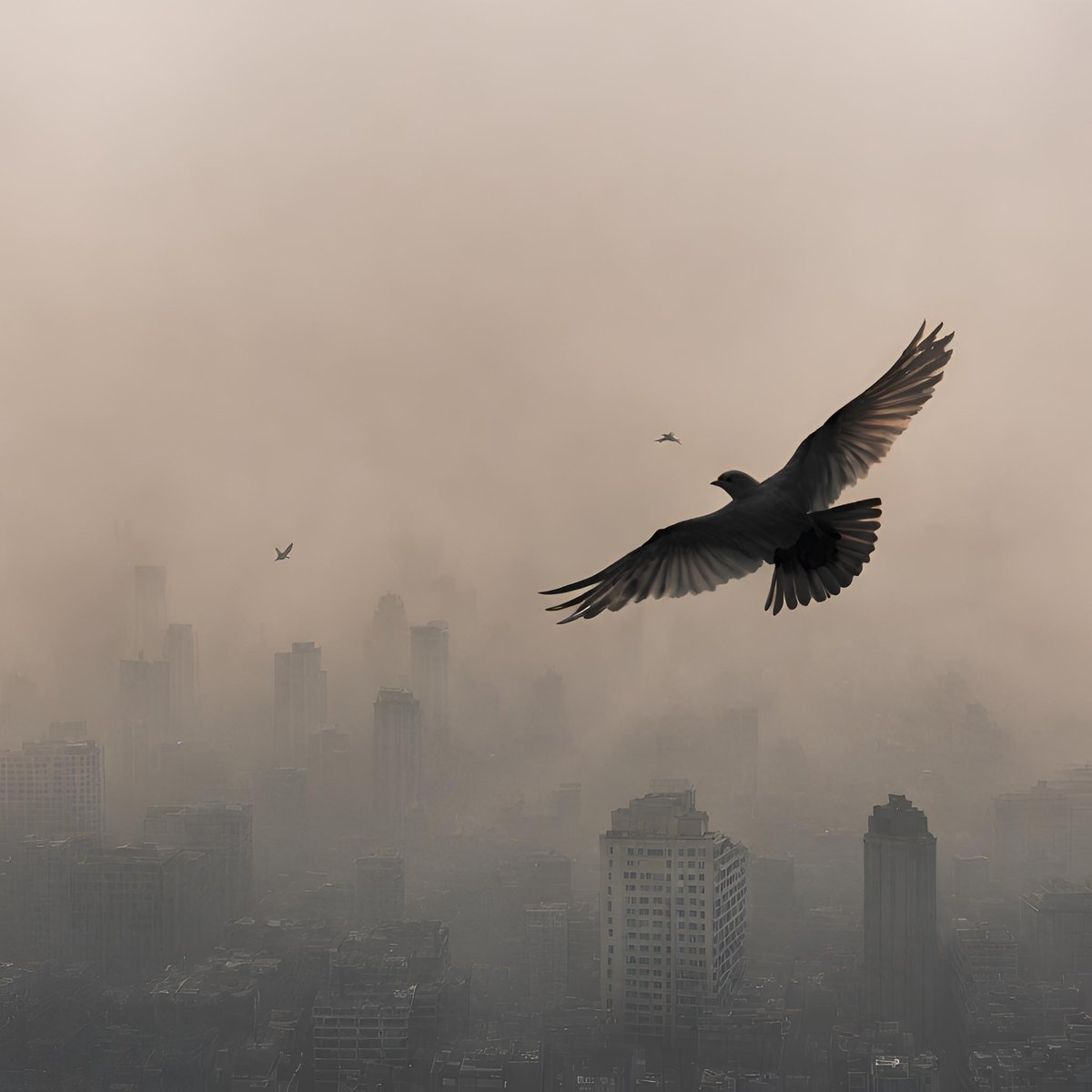 mWatist's tweet photo. "City of the Suffocating Dust" #ฝุ่นPM25 #ฝุ่นเชียงใหม่ #ฝุ่นเชียงใหม่ #ฝุ่นเชียงราย @runwayml #dustpollution https://t.co/UnPTAW1l91