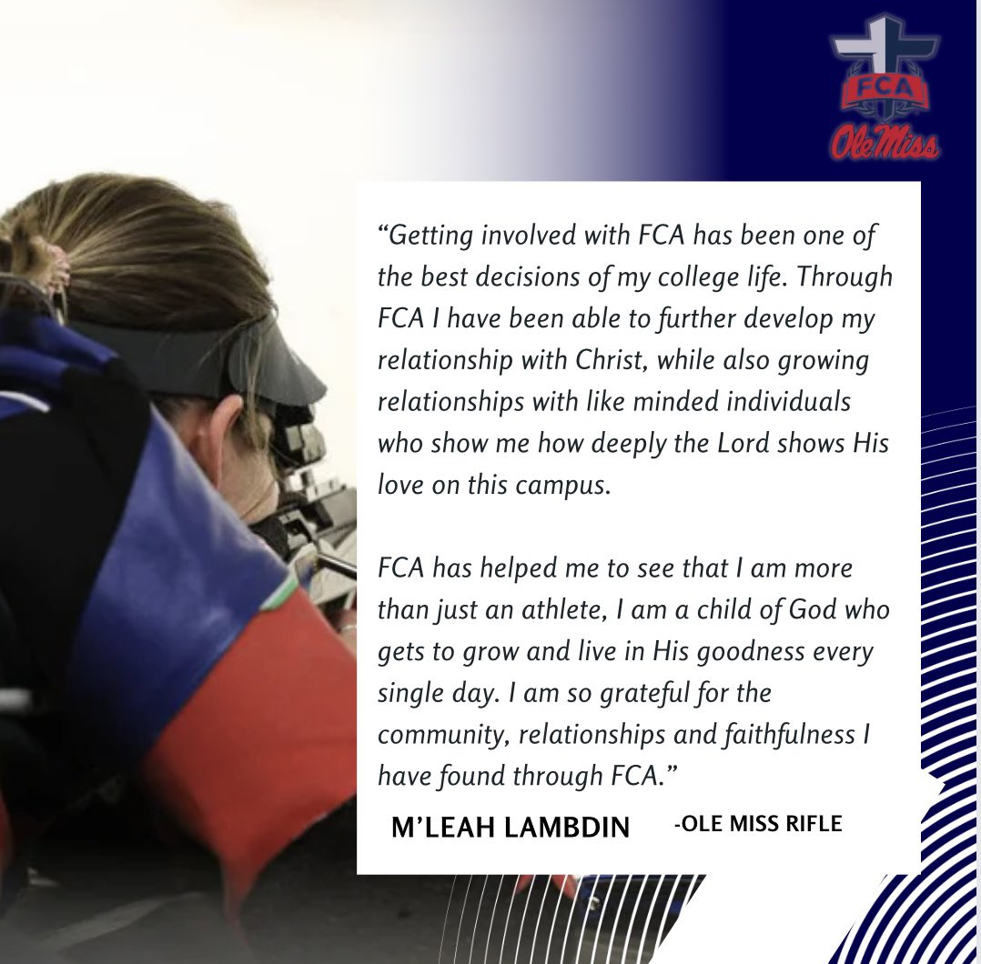 It's Tuesday! You know what that means... check out this awesome testimony from M’Leah Lambdin! #olemissfca