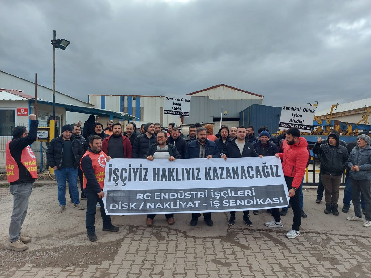 16.Gününde Nakliyat-İş önderliğinde, haklı direnişimiz zafer kazanınca kadar devam edecek.
Kazanan yıllardır sendikasız, güvencesiz, haksız işten atılan,
düşük ücrete çalışan,
#RCEndüstri işçileri olacak.
#Sivas