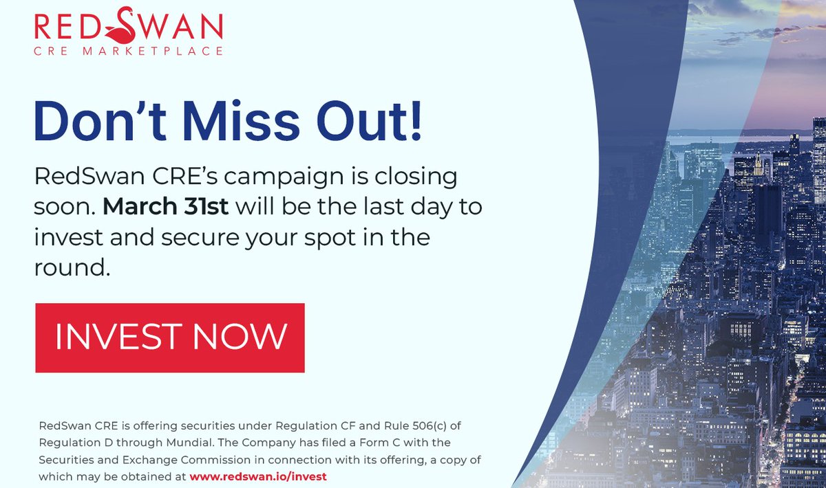 RedSwanDigital's tweet photo. We've worked hard to become leaders in CRE tokenization! 

✅ 9K+ Registered Investors
✅ $9B+ in Tokenized CRE Assets
✅ $4B GCC Assignment
✅ Layer 1 Partnership with Hedera
✅ RedSwan Markets Licensed Broker Dealer Team

Help us get to the next level! https://t.co/123BPHAuun. https://t.co/DcChE31xB0
