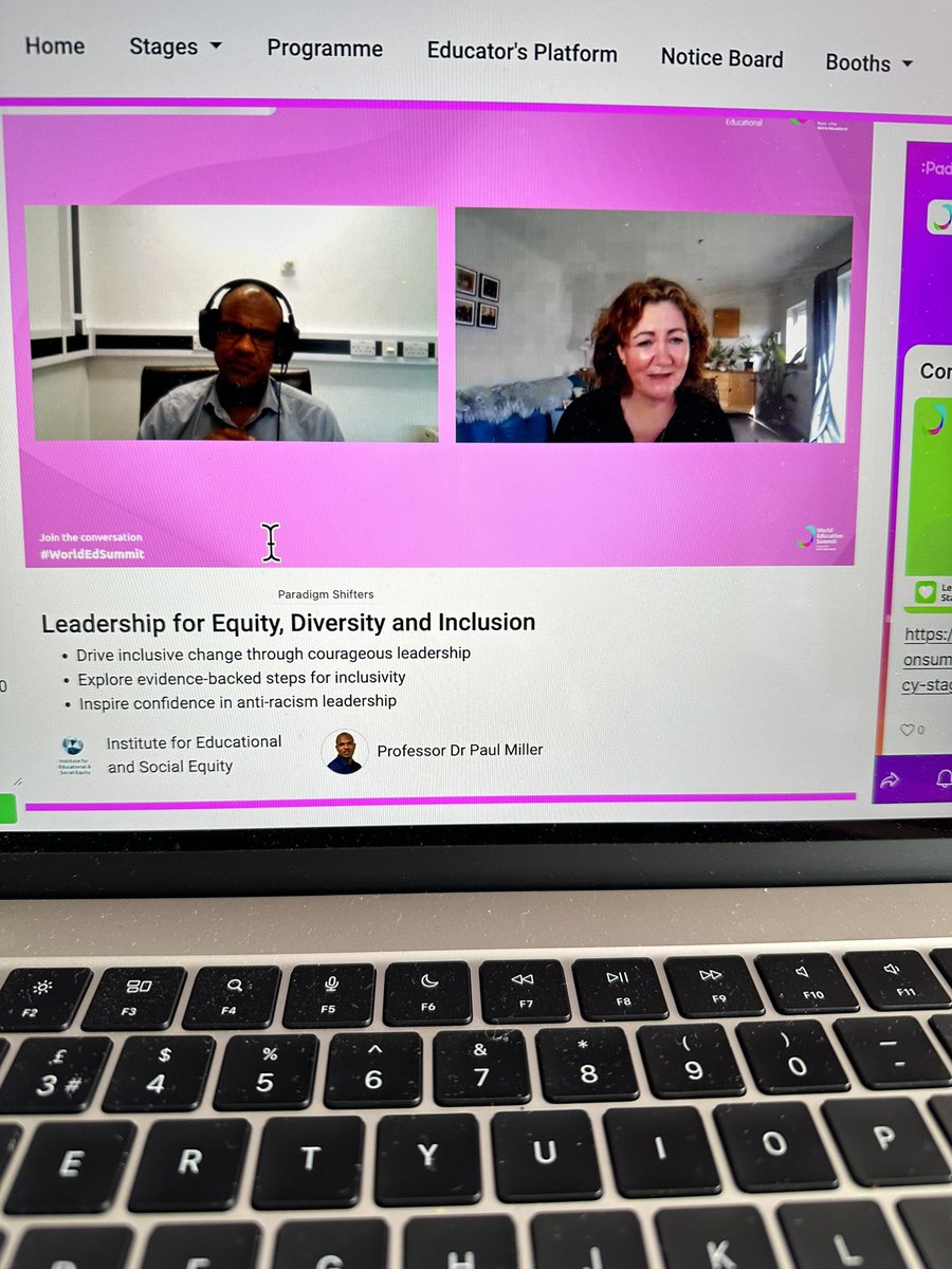 Inspiring session from @ojukomiller hosted by @Katconasg Leadership for Equity, Diversity and Inclusion Thank you @WorldEdSummit