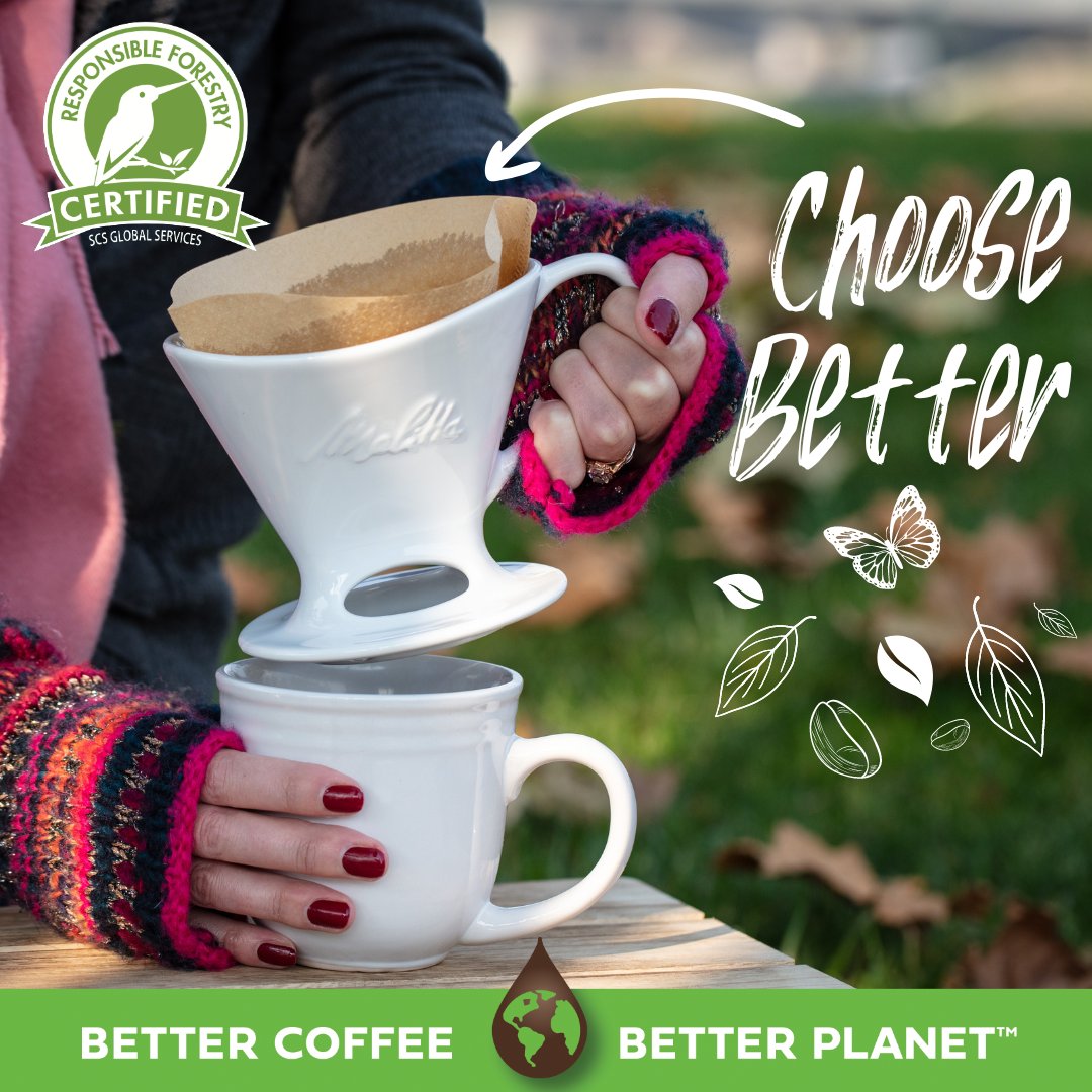 Our #coffeefilters proudly bear the Responsible Forestry certification for meeting benchmark standards that ensure forestry is practiced in an environmentally responsible, socially beneficial, and economically viable way. ​ #ChooseBetter