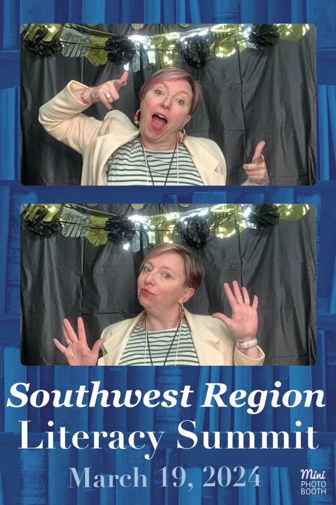Teams at the SW Regional Literacy Summit, grab your team and take some photos at the Photobooth at the back of the main room between sessions or during lunch!!😂😂 @AGHoulihan @SusanRodgersS4 @UCPSNC