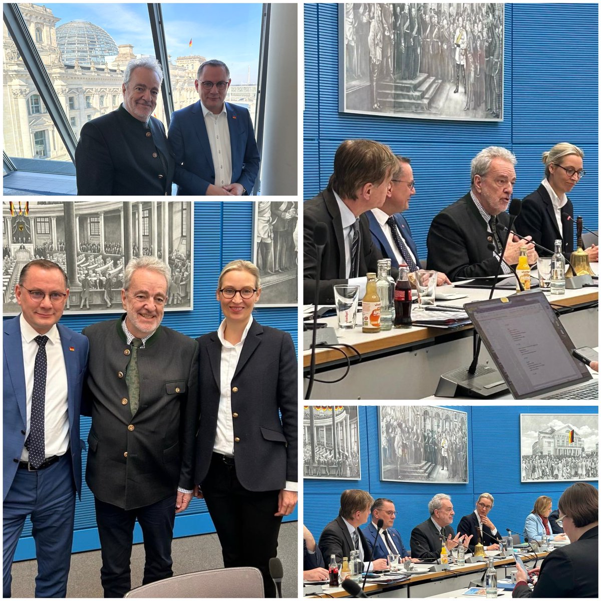 Fantastisch ontvangen door @Alice_Weidel en @Tino_Chrupalla en door alle leden van hun Bundestags-fractie. Leerrijke bouwstenen voor toekomstige samenwerking.