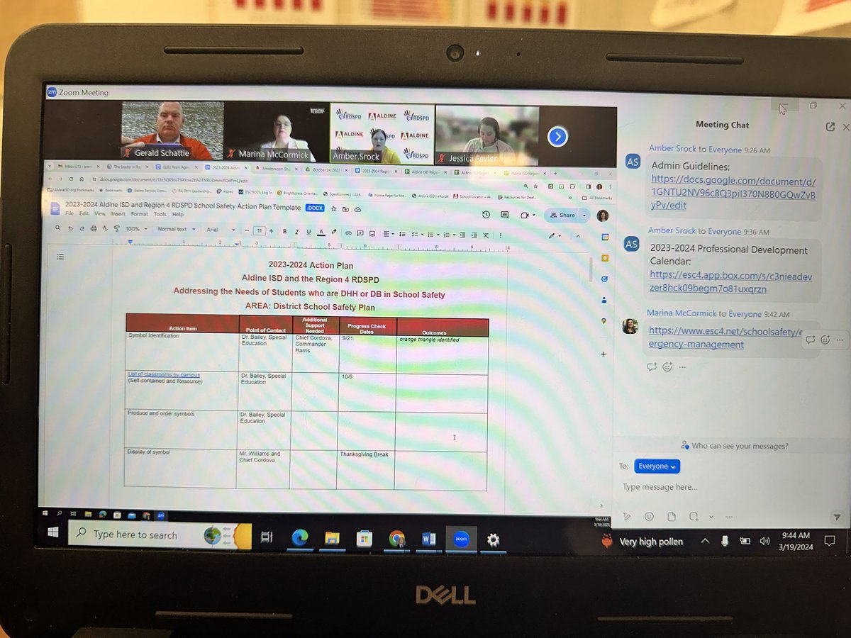 Great morning connecting with <a href="/drmmccormick/">Dr. Marina McCormick</a> and <a href="/Region4ESC/">Region 4 ESC</a> RDSPD program for a variety of ways they support students and staff. #TrojansForward <a href="/Srockam/">Amber Srock</a>