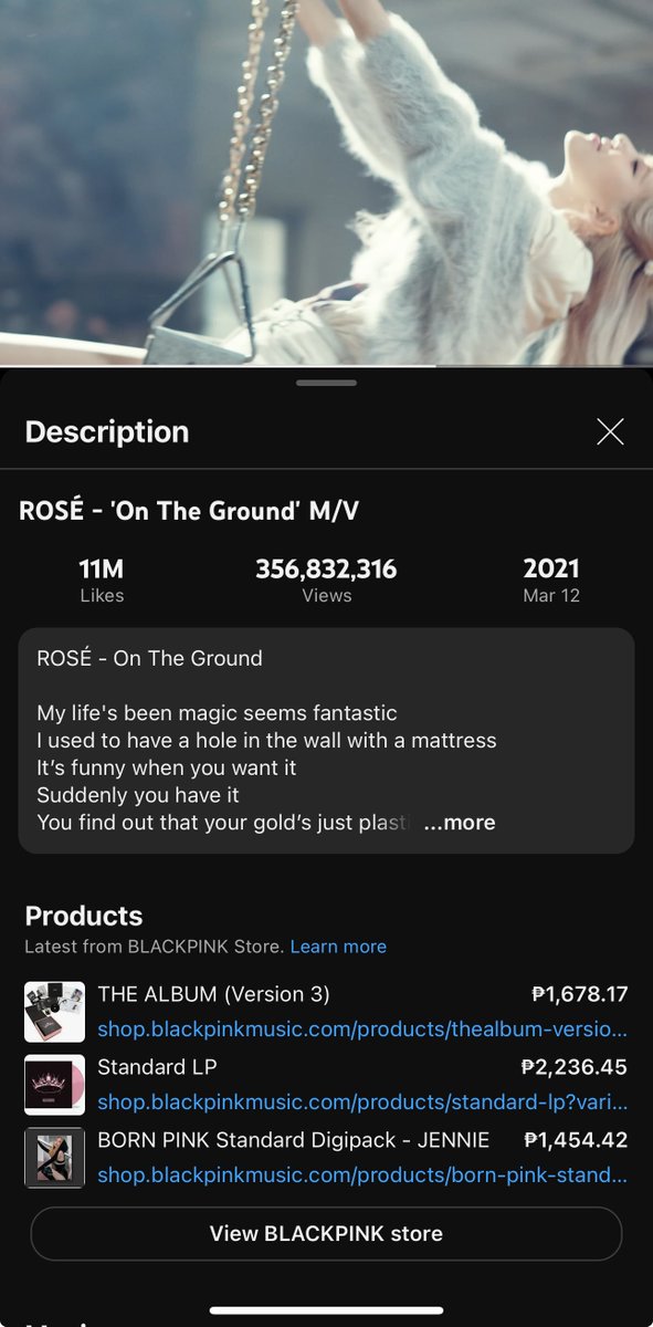 blinksunitedtwt's tweet photo. ROSÉ YOUTUBE SS CHALLENGE

Blinks, reply your screenshots streaming #OnTheGround MV and #Gone MV for #ROSÉ on YouTube. Thanks! 🤍

Part 3: @BLACKPINK
STREAM OTG TO 400M
#GoneTo300M
#로제 #HardToLove #_R_ #BLACKPINK #RS2 #Vampirehollie #블랙핑크 https://t.co/2L2JdUIXPw