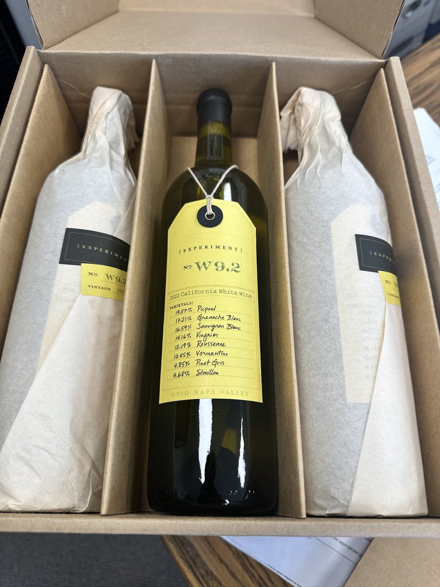 MikeSchlueter72's tweet photo. Fun delivery day. LOVE these Ovid Experiments. Wish they sold 3-packs though. ๐. #springdelivery #stlwine https://t.co/Mt7YGtw04h