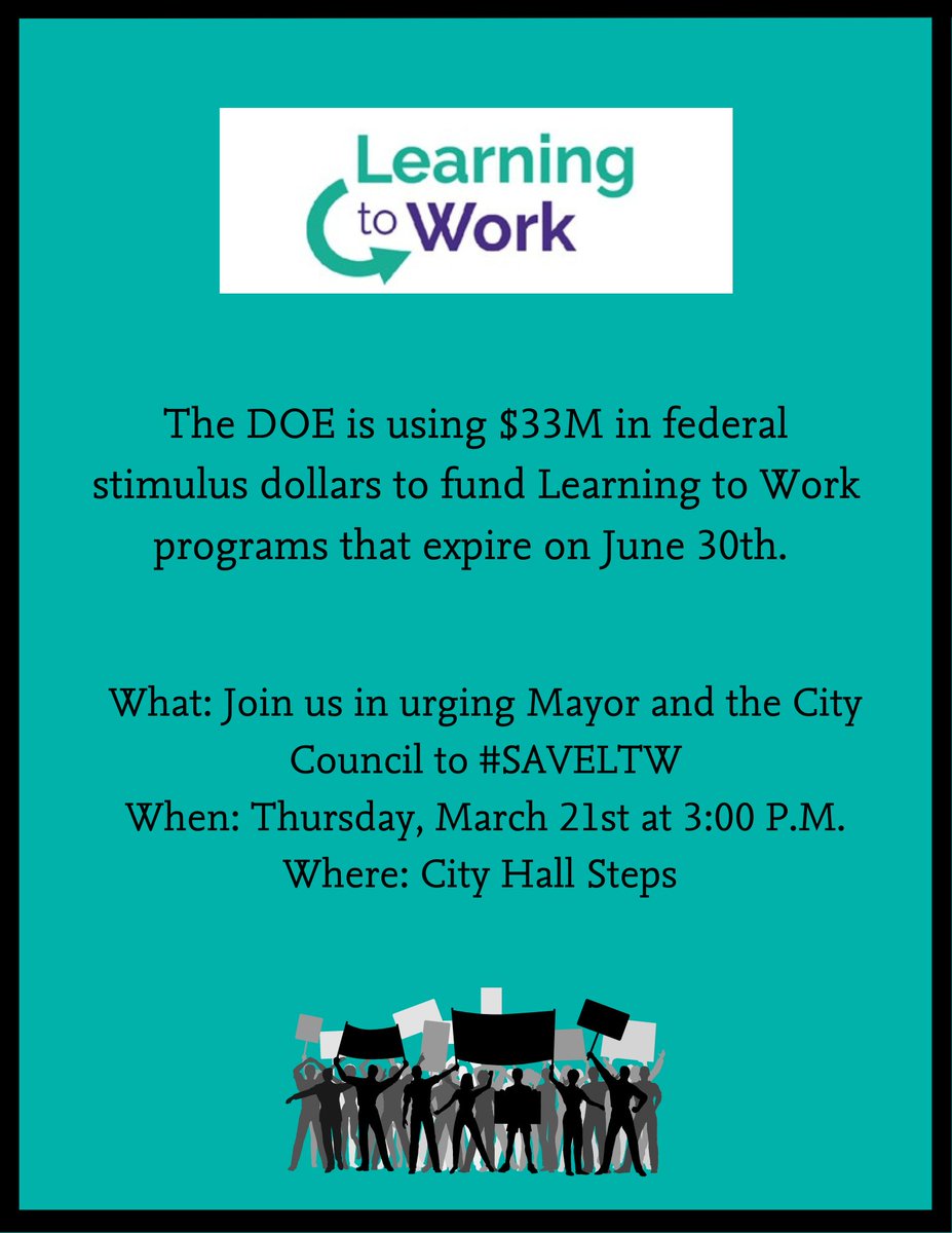 LTW helps students get back on track to earn their high school diploma, and it's at risk of getting cut. Join us this Thursday to #SaveLTW.