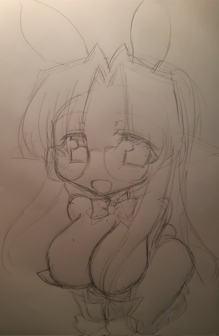 うちのこエネミアらくがきしておしごといってきまーふ。 