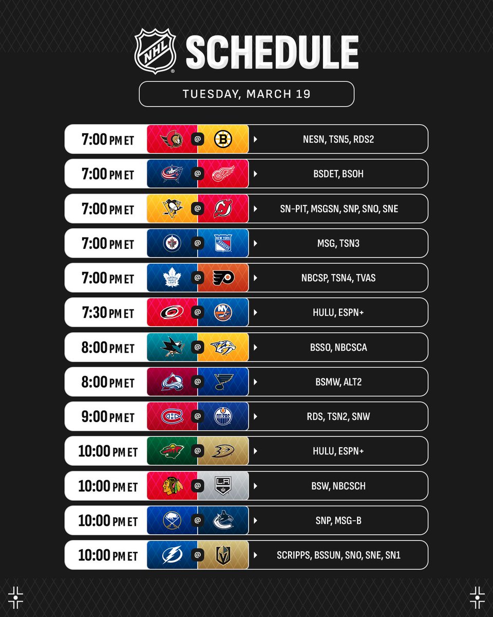 Which teams are taking the W tonight? 🗣️

(via @PR_NHL)