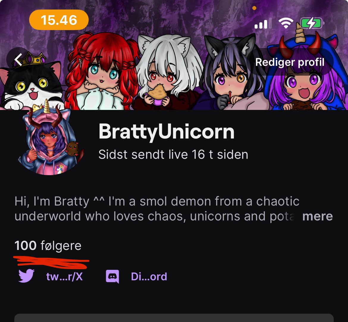 WE HIT 💯 👀 🤍
Omg thank you all for this!! 🤍 
You guys are so amazing!! 🎉🥹 
Well guess Wednesday will be a spicy voice stream 👀😅🤍

~Stay chaotic~ 

#twitch #smallstreamer #twitchstream #cozychaos #amazingchaos #chaosdemon