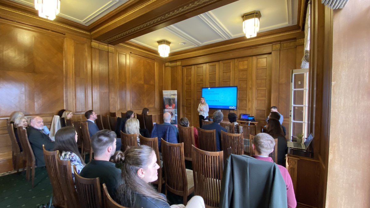 We're at Stormont <a href="/niassembly/">Northern Ireland Assembly</a> this afternoon with @CADA_NI for time to share on the issues being faced in International Development. 

Thank you <a href="/KateNicholl/">Kate Nicholl</a> for introducing the event and for the support of the All Party Group for International Development.