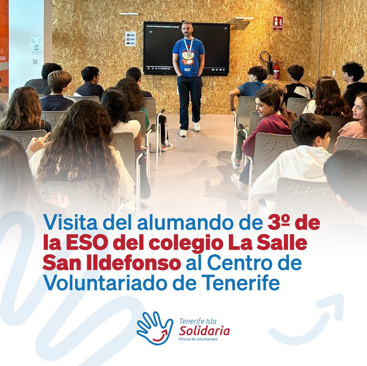 Tenerife Isla Solidaria (@tfesolidaria) on Twitter photo 🌋El alumnado de 3º de la ESO del Colegio <a href="/lasallesi/">La Salle San Ildefonso</a> exploró la exposición "La Palma. Memorias de un volcán" en el Centro de Voluntariado, guiados por <a href="/CaritasTenerife/">Cáritas Tenerife</a>.
#TenerifeSolidaria 🌋El alumnado de 3º de la ESO del Colegio <a href="/lasallesi/">La Salle San Ildefonso</a> exploró la exposición "La Palma. Memorias de un volcán" en el Centro de Voluntariado, guiados por <a href="/CaritasTenerife/">Cáritas Tenerife</a>.
#TenerifeSolidaria