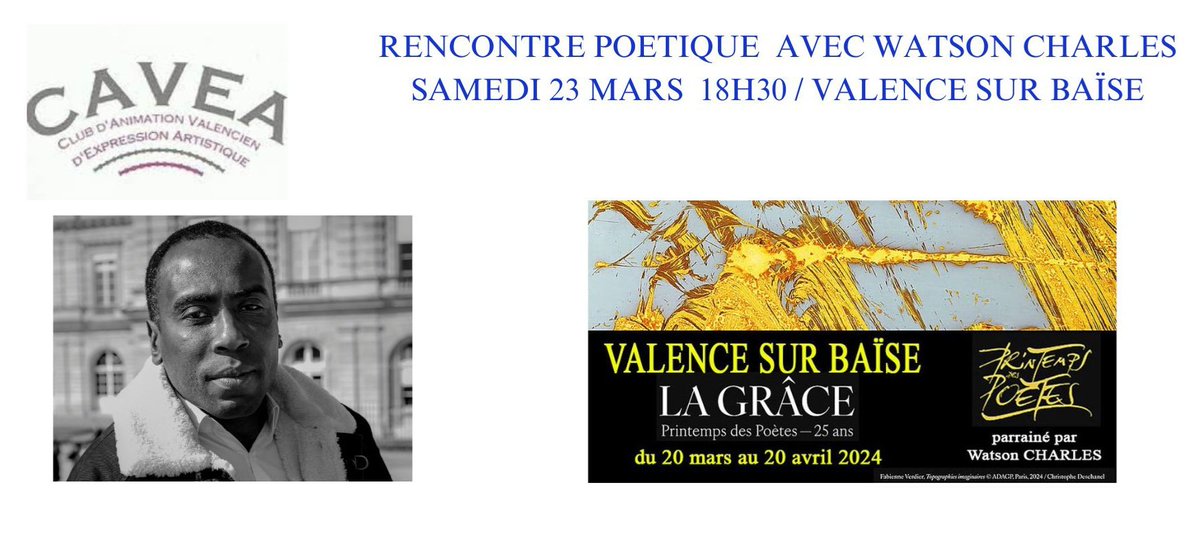 Printemps des poètes/ Valence sur Baïse