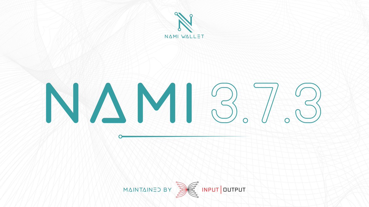 Nami 3.7.3 is live. This latest release has addressed the ADA Handle issue in #namiwallet.

As always, be sure to double check that all information is accurate before submitting any transaction.

If you have any questions, please reach out to us at discord.gg/lacewallet