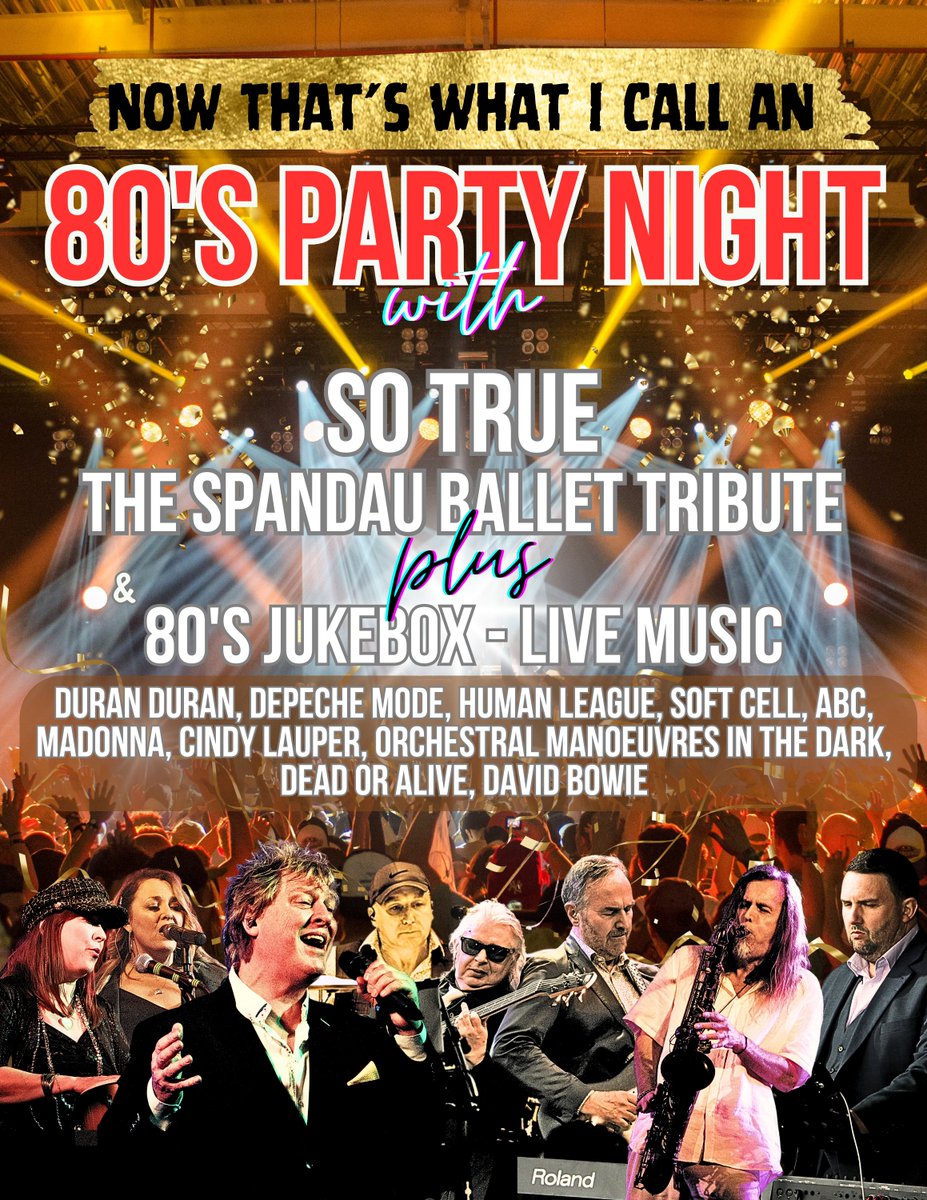 🥳Spandau Too Presents: Now That’s What I Call An 80’s Party Night🥳 🎟️Buy your tickets now online, in our Box Office & at Nottingham Tourism Centre!🎟️ - Website: nottingham-theatre.co.uk/NottinghamArts… - Box Office: 0115 947 6096