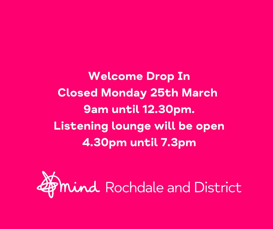 Rochdale and District Mind (@RochdaleMind) on Twitter photo 2024-03-19 15:03:15