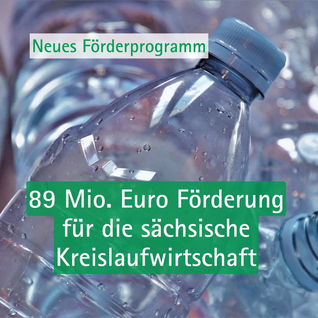 Das Kabinett hat heute ein neues Förderprogramm des SMEKUL über 89 Mio. € für die #Kreislaufwirtschaft in #Sachsen beschlossen. Umweltminister @Gruen_WGuenther: »Wir unterstützen den Weg der Wirtschaft weg vom Abfall und hin zum Kreislauf.« PM 👉lsnq.de/mr