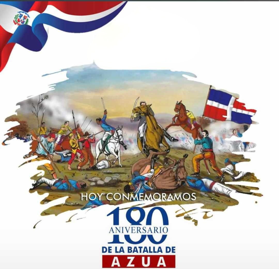19 de marzo de 1844.
180 Aniversario de la Gesta Inmortal de Azua!
¡Loor a los Héroes!

¡Viva la República Dominicana!

#19DeMarzo
#AzuaDeCompostela
#Batalla19demarzo
#MesDeLaPatria 
#RepúblicaDominicana 
🇩🇴💙🤍❤️🥳🇩🇴🇩🇴🇩🇴🇩🇴🇩🇴🇩🇴💪🏼