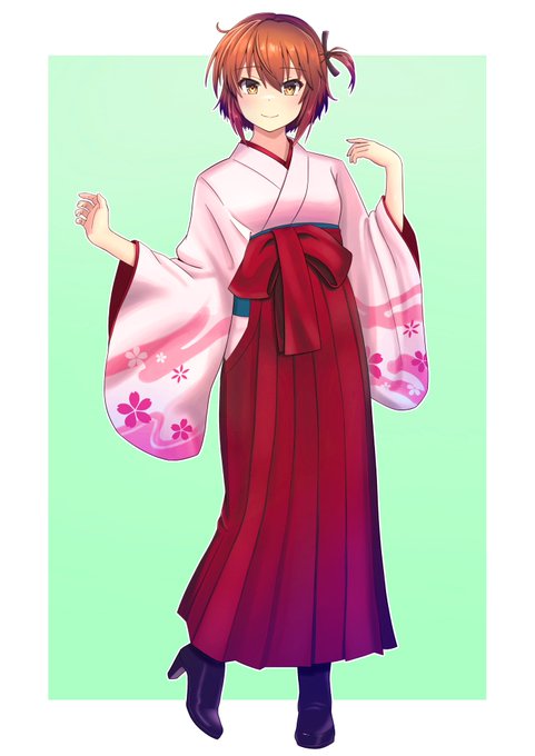 「japanese clothes red hakama」 illustration images(Latest)｜4pages