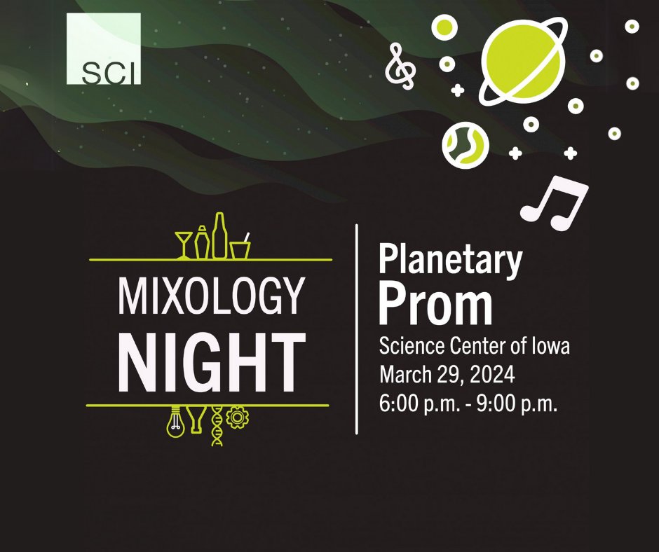 Planetary Prom Mixology night is coming up on Friday, March 29. Dress to impress in prom attire for a chance to win prizes. And make it a night to remember with some time using our telescopes and seeing live shows. Tickets are limited so grab yours today! 112291.blackbaudhosting.com/112291/Mixolog…