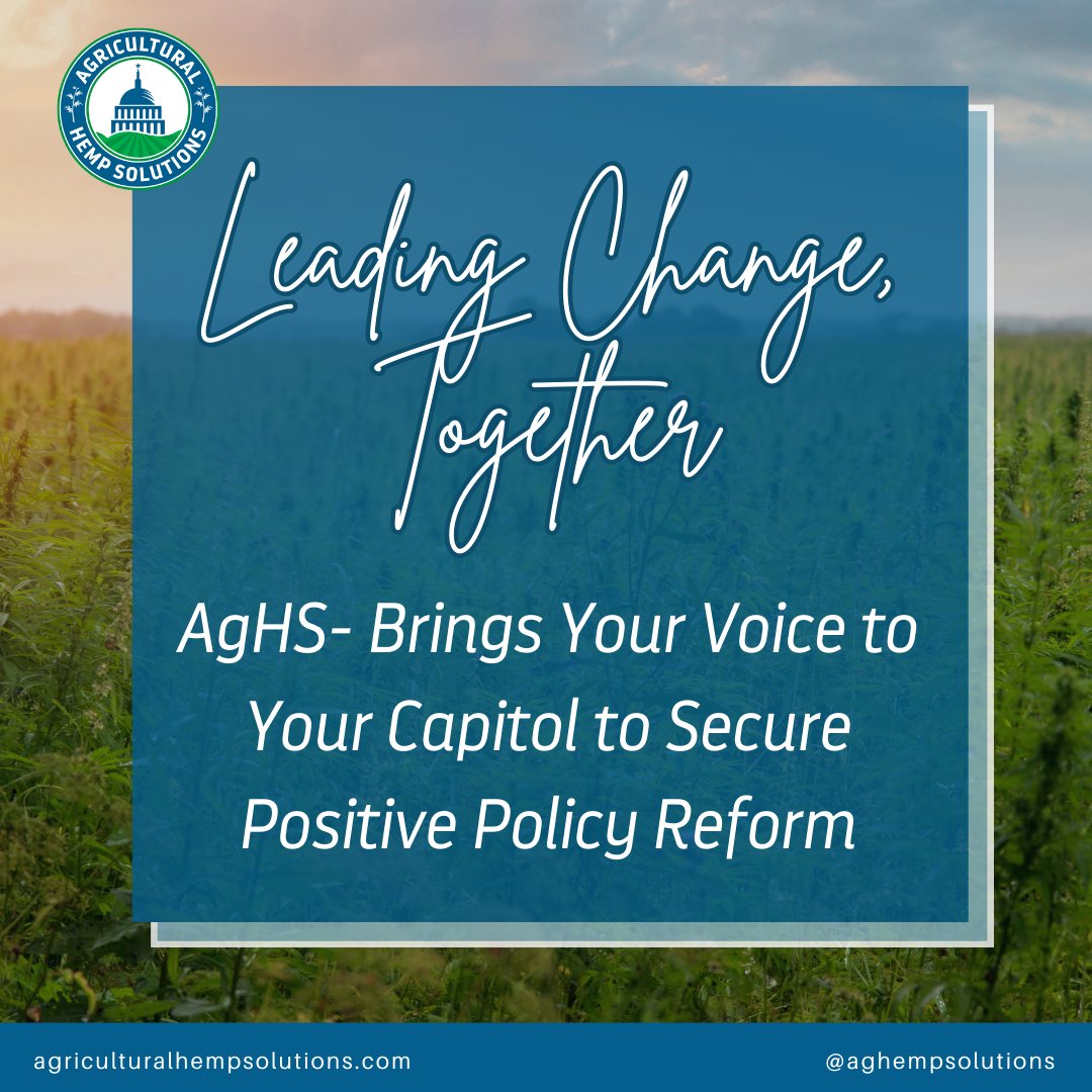 Leading Change, Together: Have the AgHS Team Help Champion Your Business and State Hemp Policy Goals!

Connect with AgHS and learn more about our Services:
agriculturalhempsolutions.com/services

#Representation #advocacy #leadership #teamwork #collaboration #makeadifference #haveanimpact