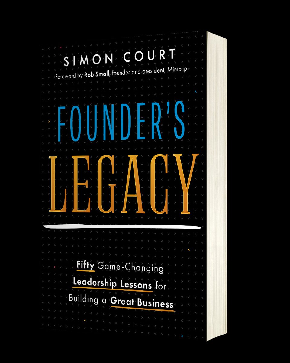 Founder's Legacy: 50 Game-Changing Leadership Lessons for Building a Great Business by Simon Court is out now!

Available now online and in stores!
amazon.com/Founders-Legac…

#pubday #newbookrelease <a href="/ValuePrtnship/">Value Partnership</a>